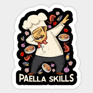 Paella Lover Men Spanish Chef Spanish Food Paella Sticker